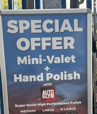The Mini Valet + Hand Polish board on site