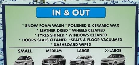 The In & Out board on site